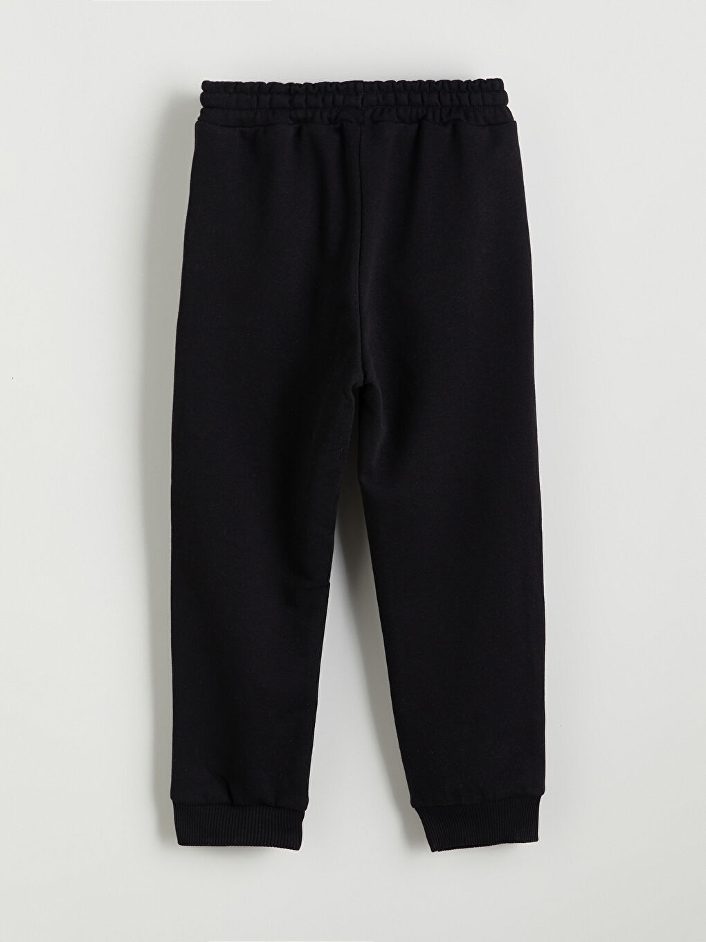 Siyah Beli Lastikli Erkek Çocuk Jogger Eşofman Alt-1