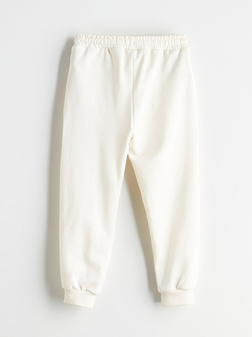 Bej Beli Lastikli Erkek Çocuk Jogger Eşofman Alt