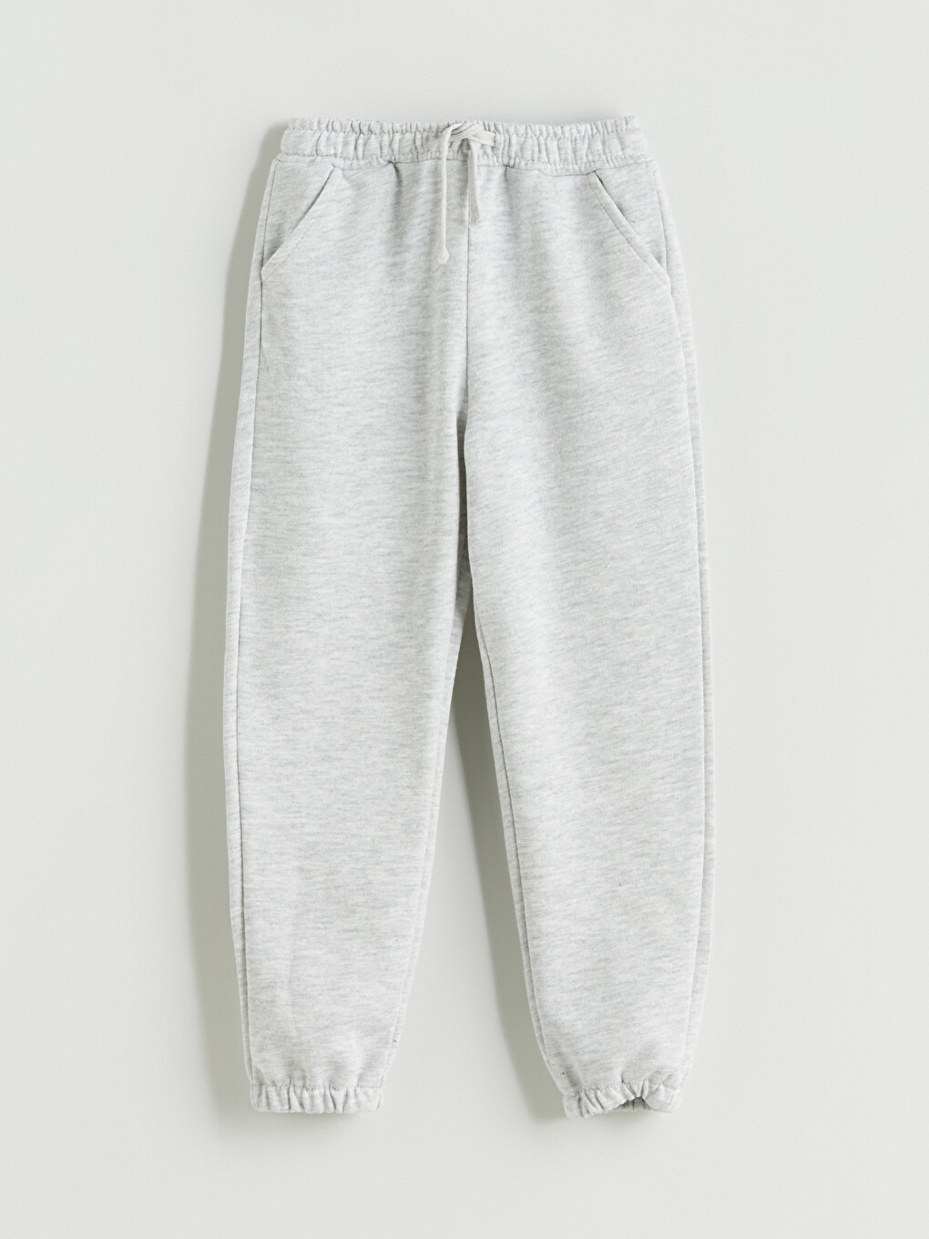 Gri Beli Lastikli Basic Erkek Çocuk Jogger Eşofman Altı