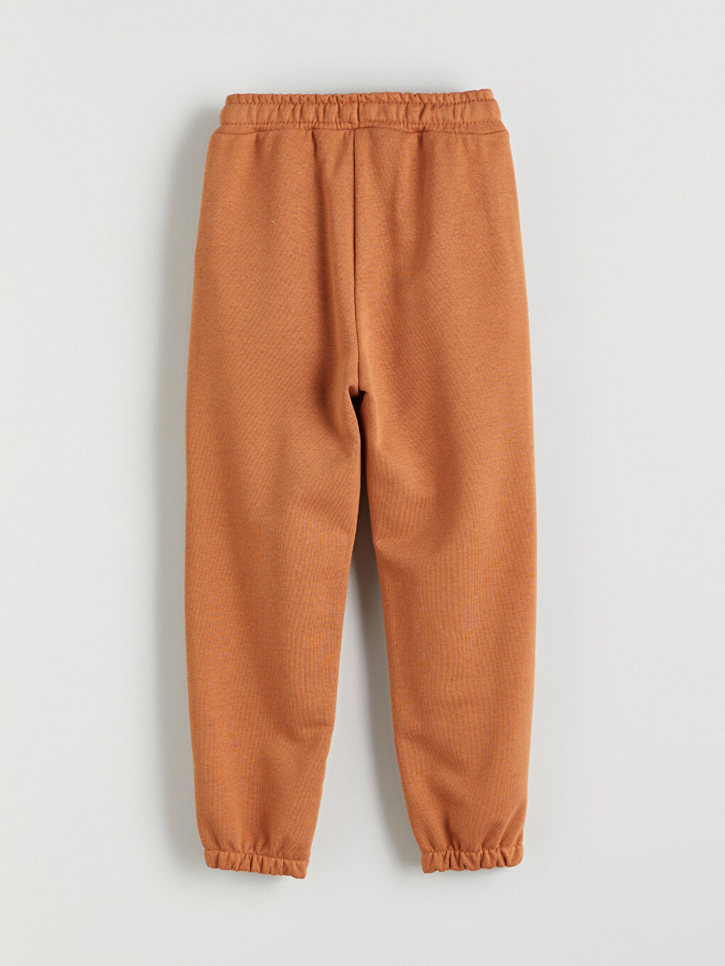 Kahverengi Beli Lastikli Basic Erkek Çocuk Jogger Eşofman Altı-1