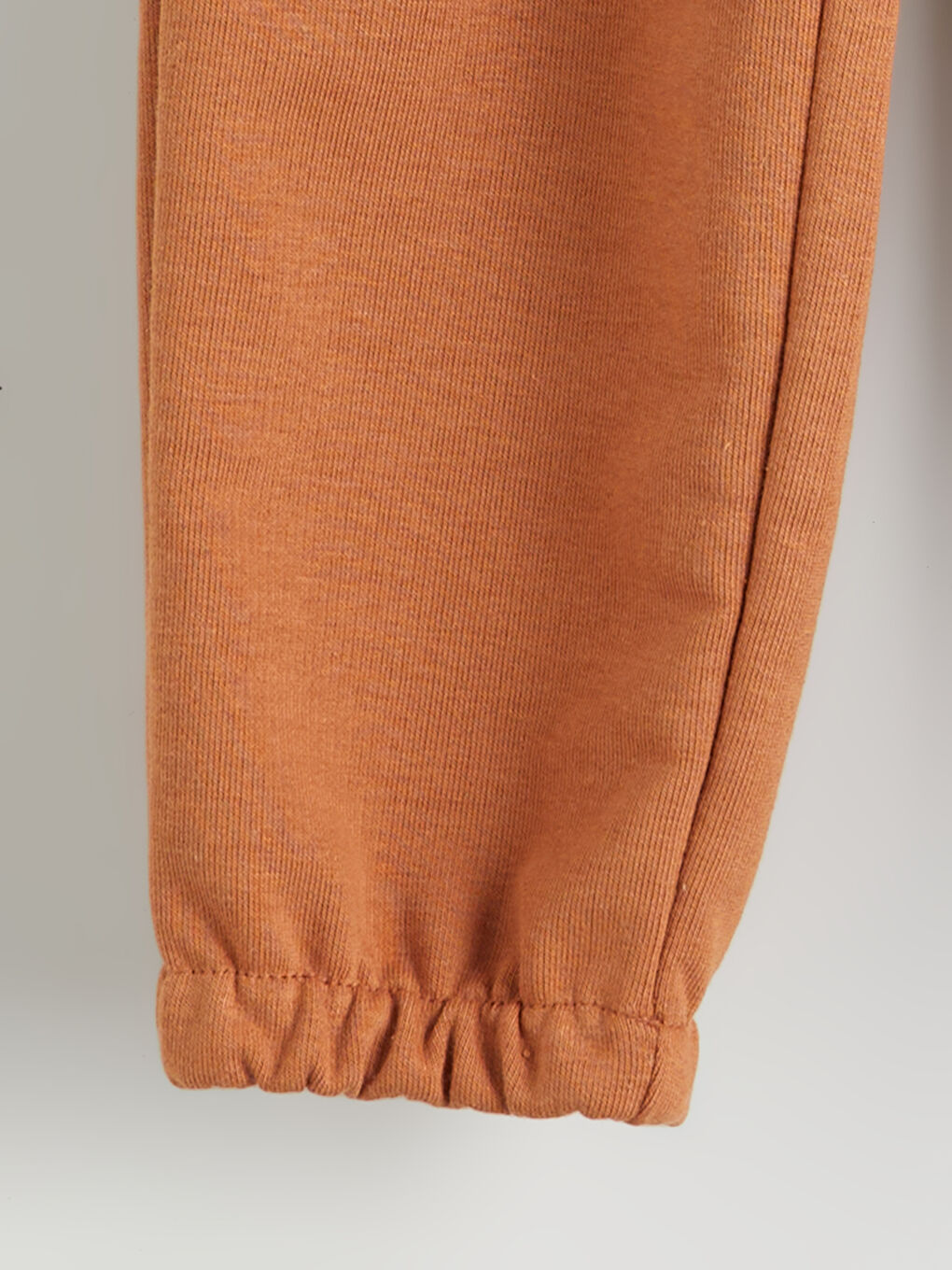 Kahverengi Beli Lastikli Basic Erkek Çocuk Jogger Eşofman Altı-2