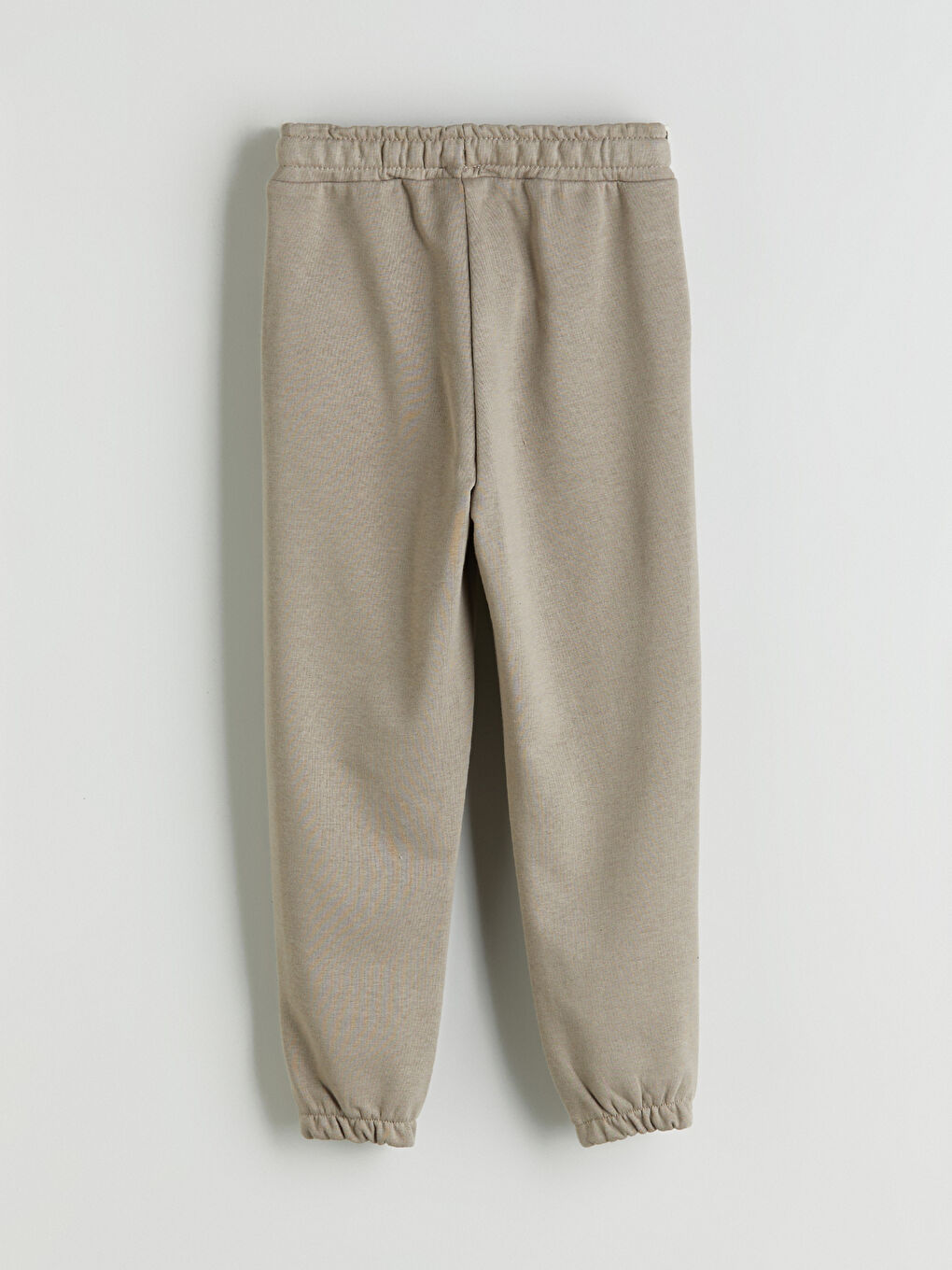 Bej Beli Lastikli Basic Erkek Çocuk Jogger Eşofman Altı-1