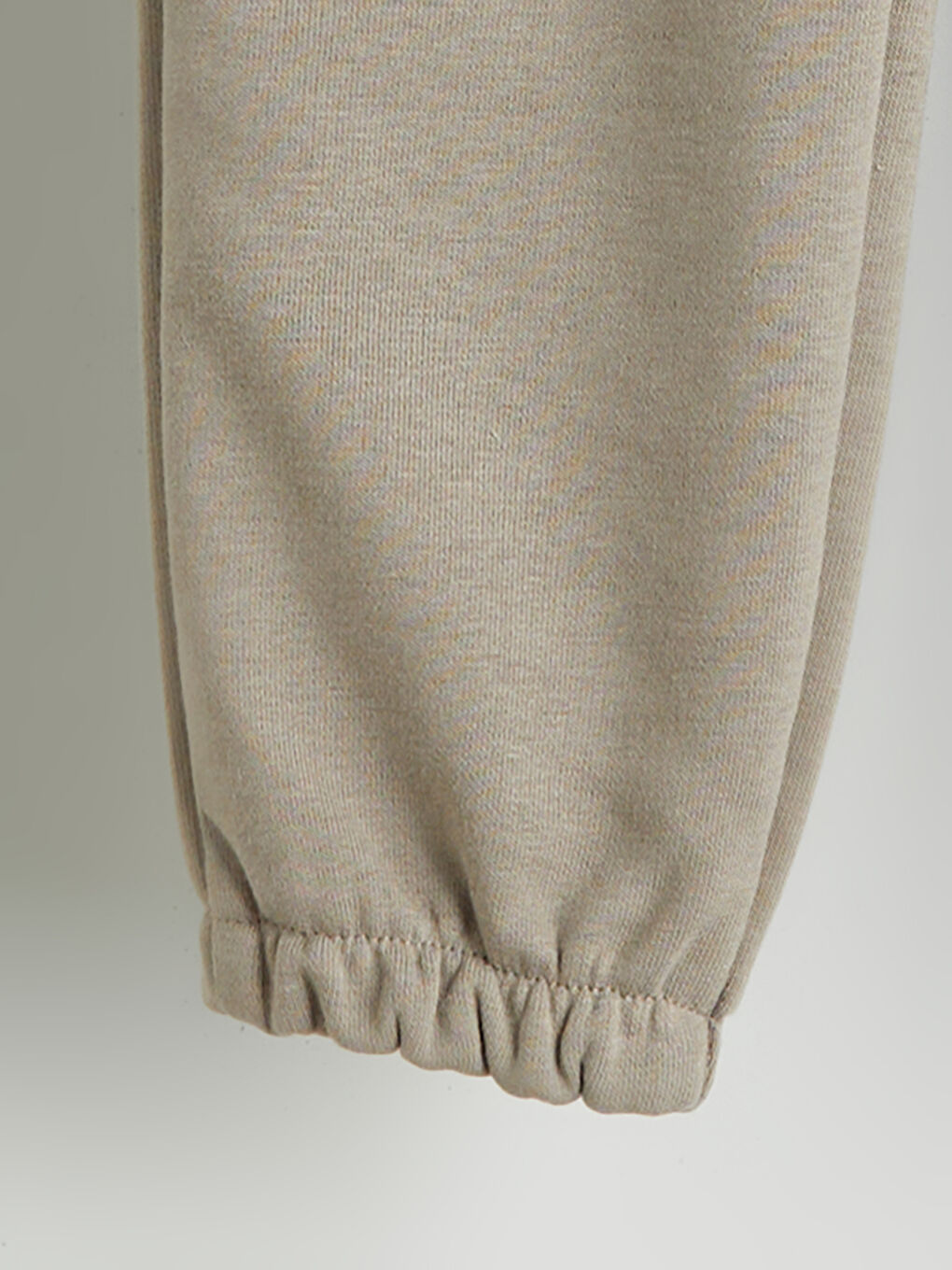 Bej Beli Lastikli Basic Erkek Çocuk Jogger Eşofman Altı-2