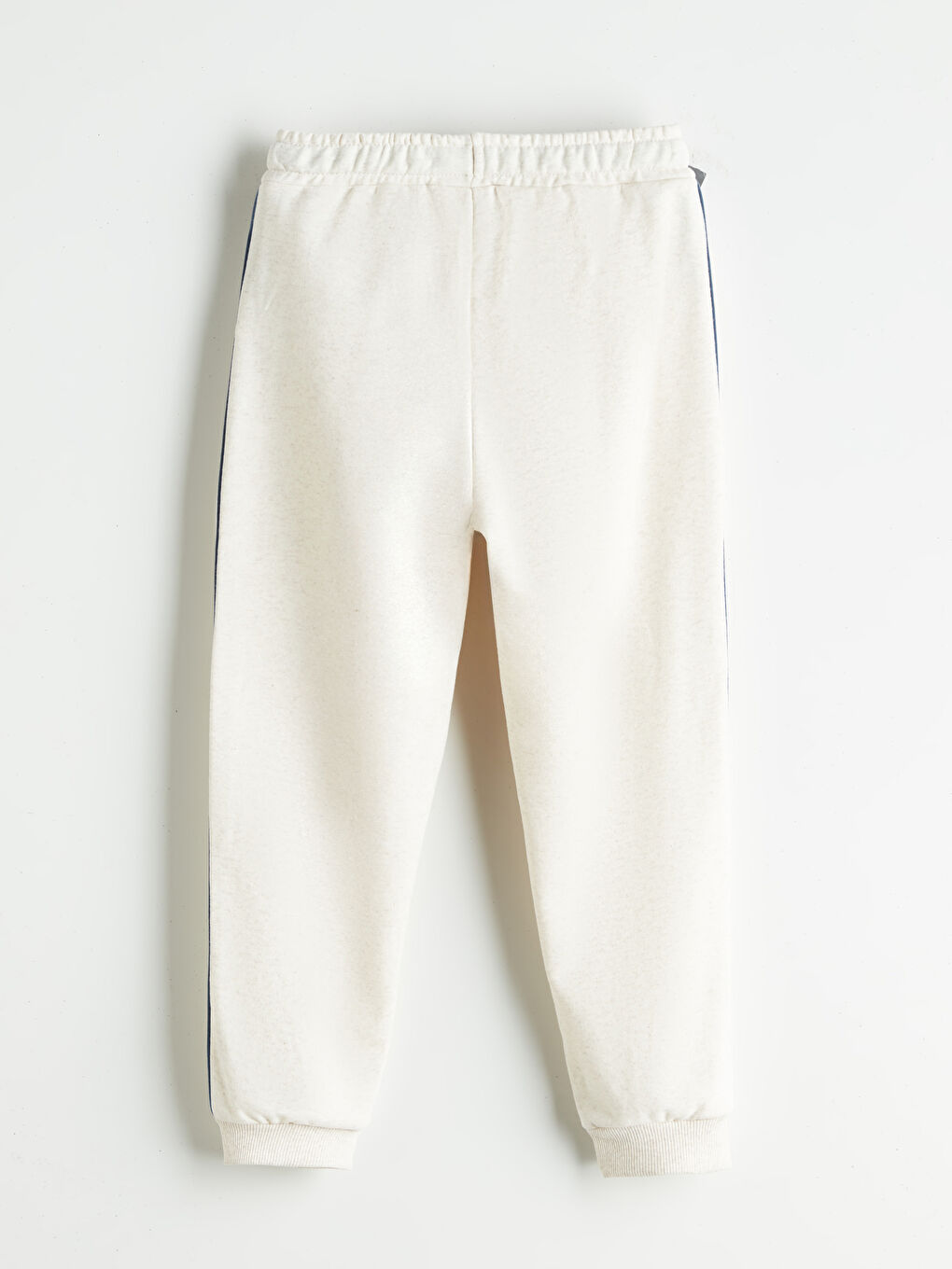 Ekru Beli Lastikli Nakışlı Erkek Çocuk Jogger Eşofman Altı-2