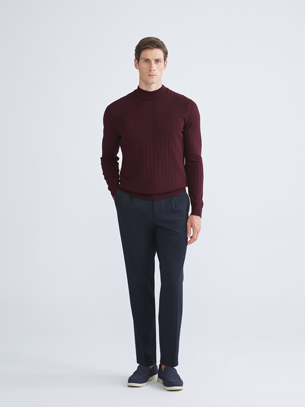 SOUTHBLUE Half Turtleneck Men's Knitwear Sweater -W5BI20Z8-J0S