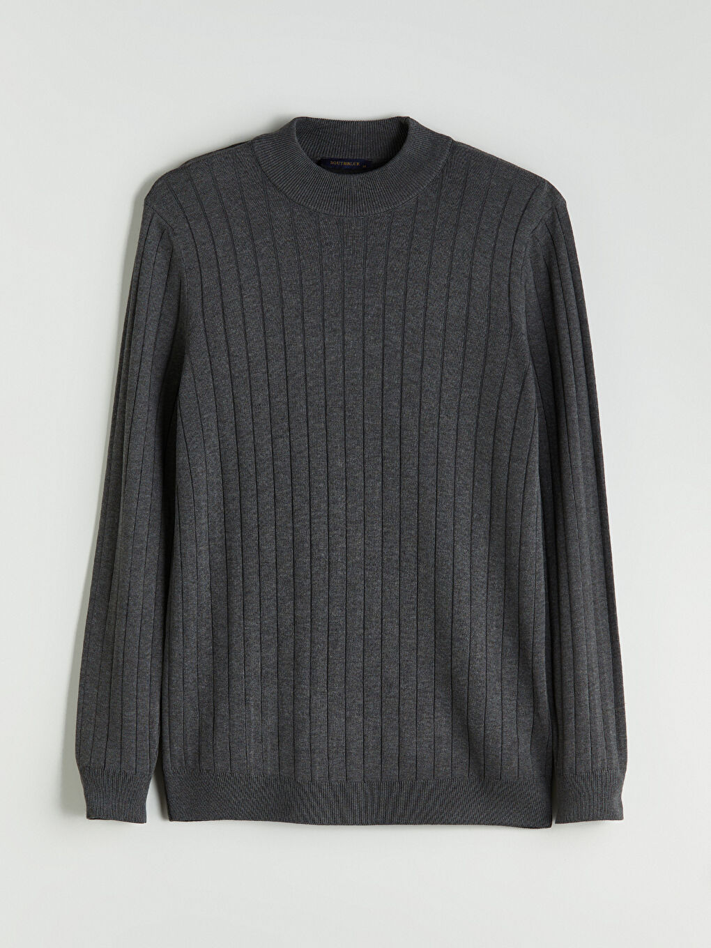 Gri Yarım Balıkçı Yaka Erkek Triko Kazak-4