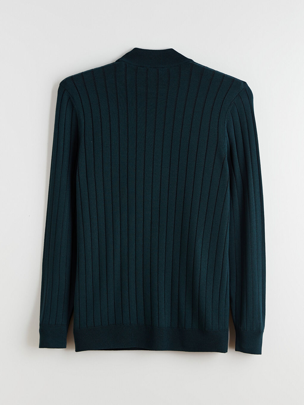 Yeşil Yarım Balıkçı Yaka Erkek Triko Kazak-5