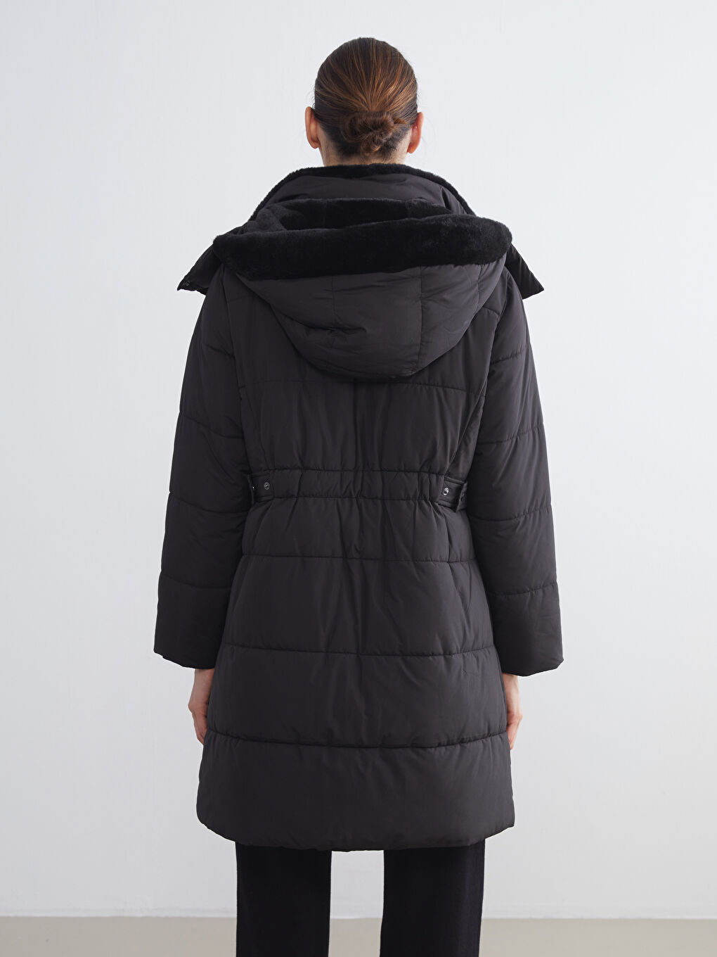 Hooded Women's Puffer Coat-5