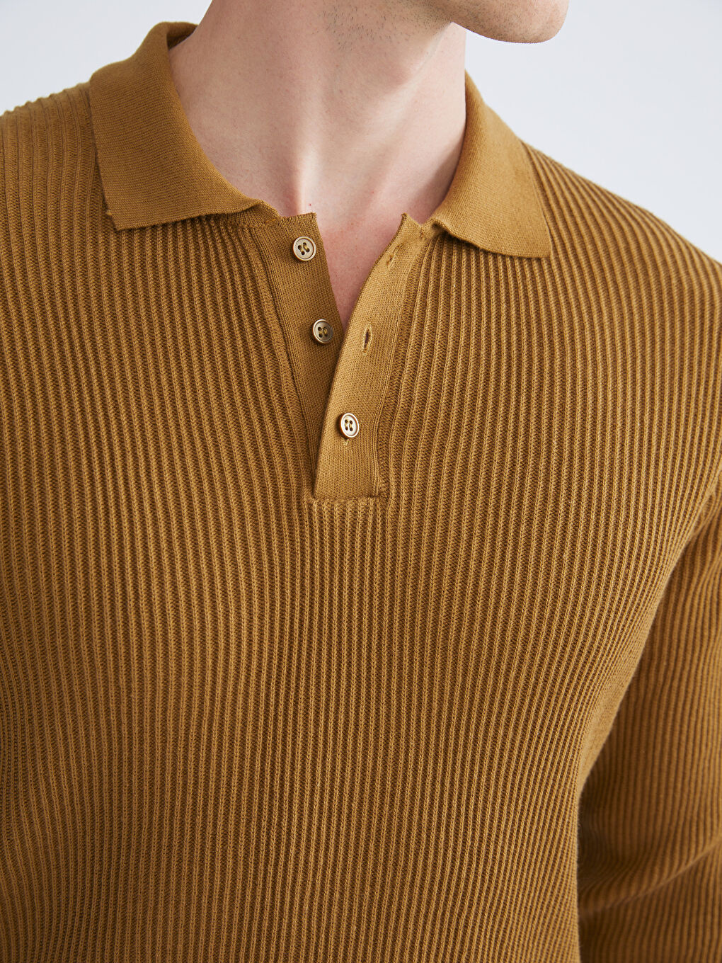 SOUTHBLUE Polo Neck Men's Knitwear Sweater -W5BI24Z8-HCR