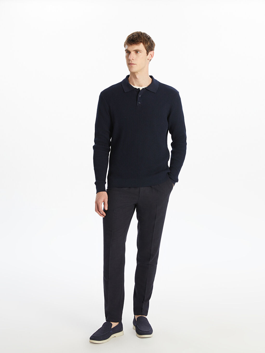 SOUTHBLUE Polo Neck Men's Knitwear Sweater -W5BI24Z8-RFH