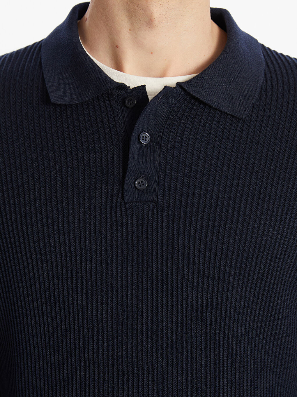 SOUTHBLUE Polo Neck Men's Knitwear Sweater -W5BI24Z8-RFH