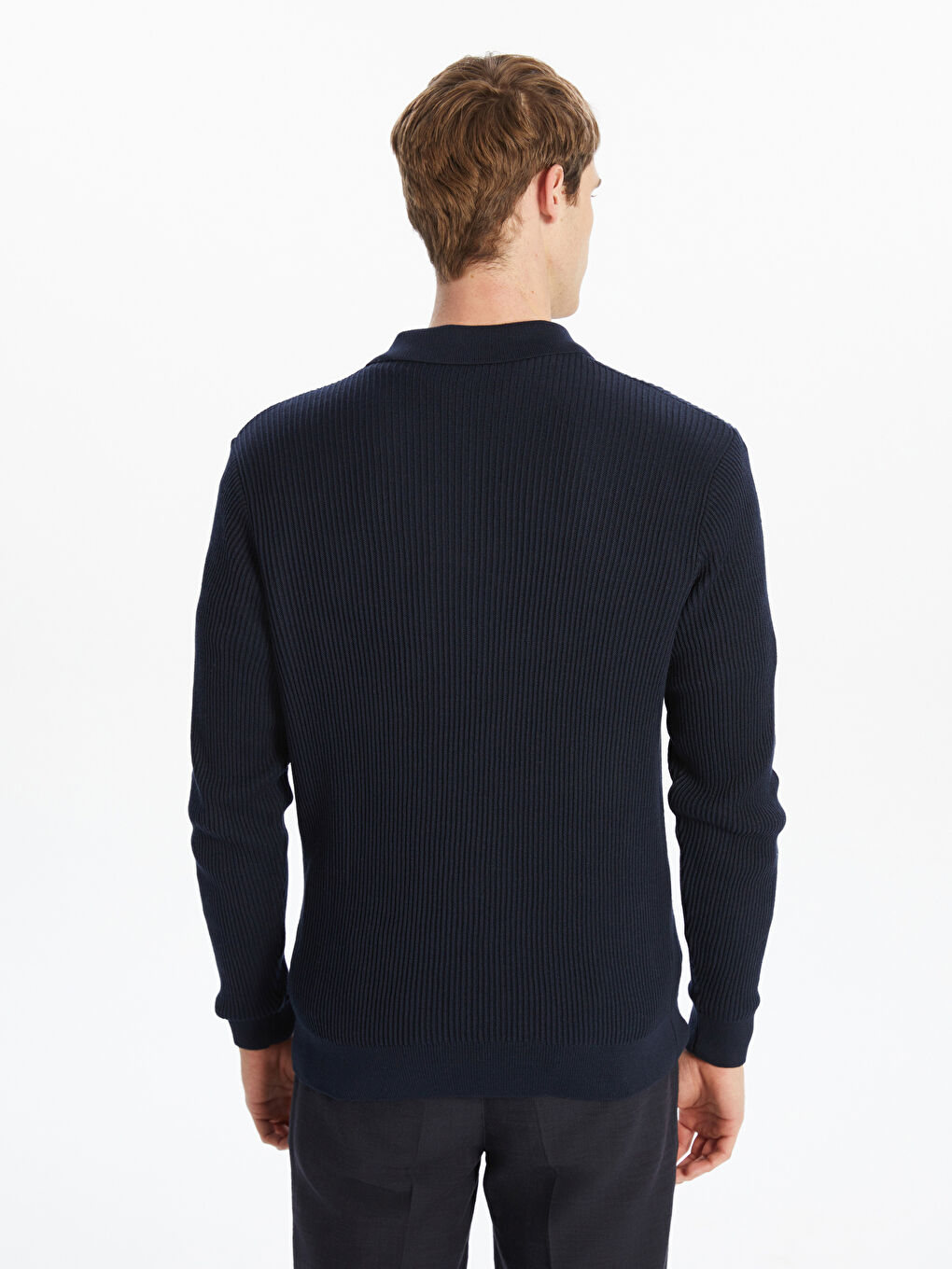 SOUTHBLUE Polo Neck Men's Knitwear Sweater -W5BI24Z8-RFH