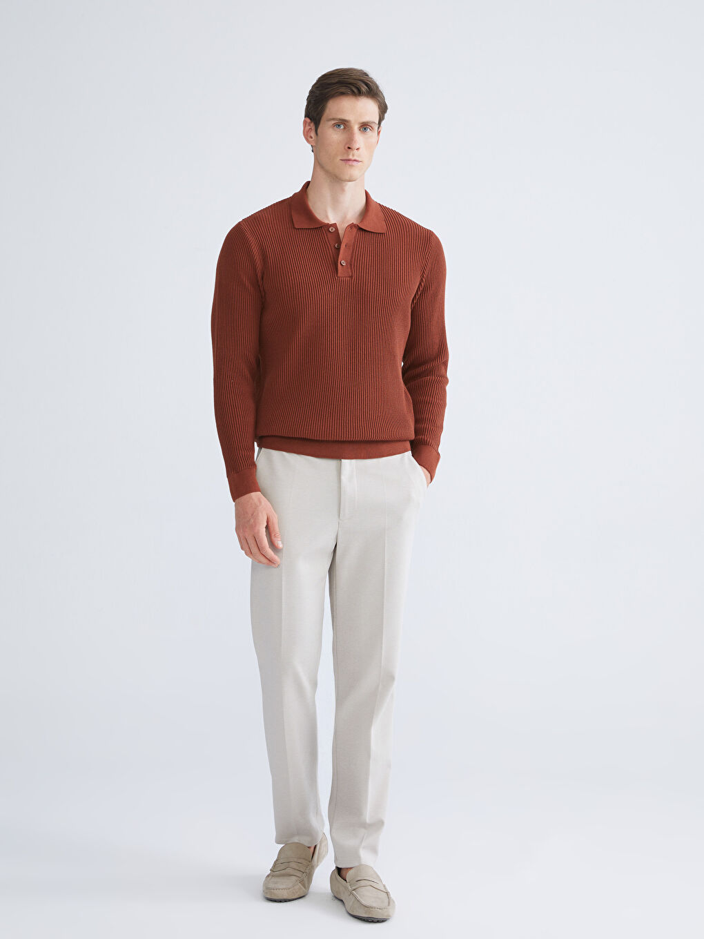 SOUTHBLUE Polo Neck Men's Knitwear Sweater -W5BI24Z8-ZQS