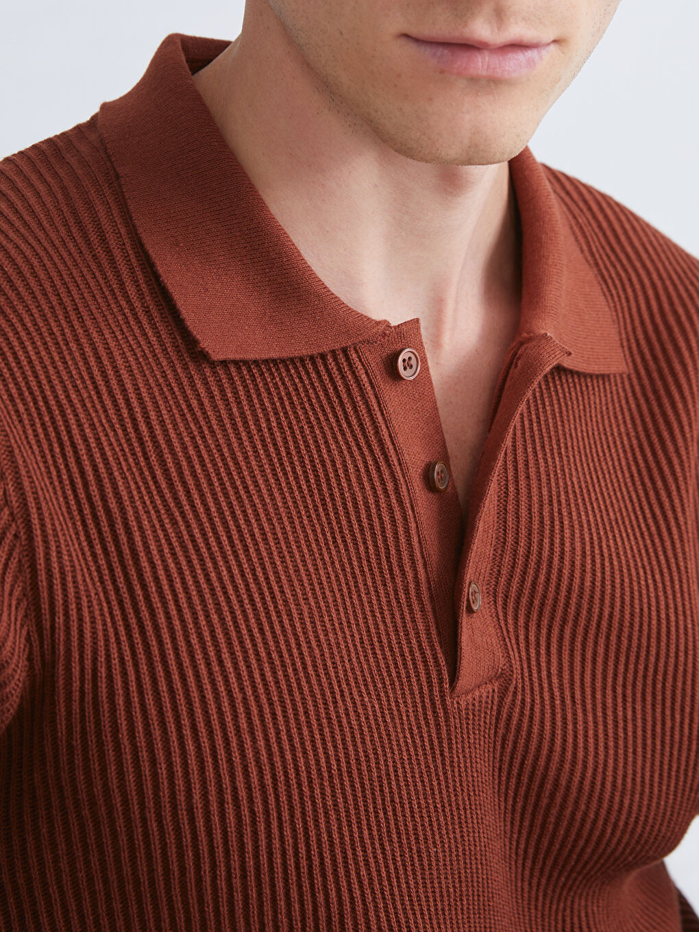 SOUTHBLUE Polo Neck Men's Knitwear Sweater -W5BI24Z8-ZQS
