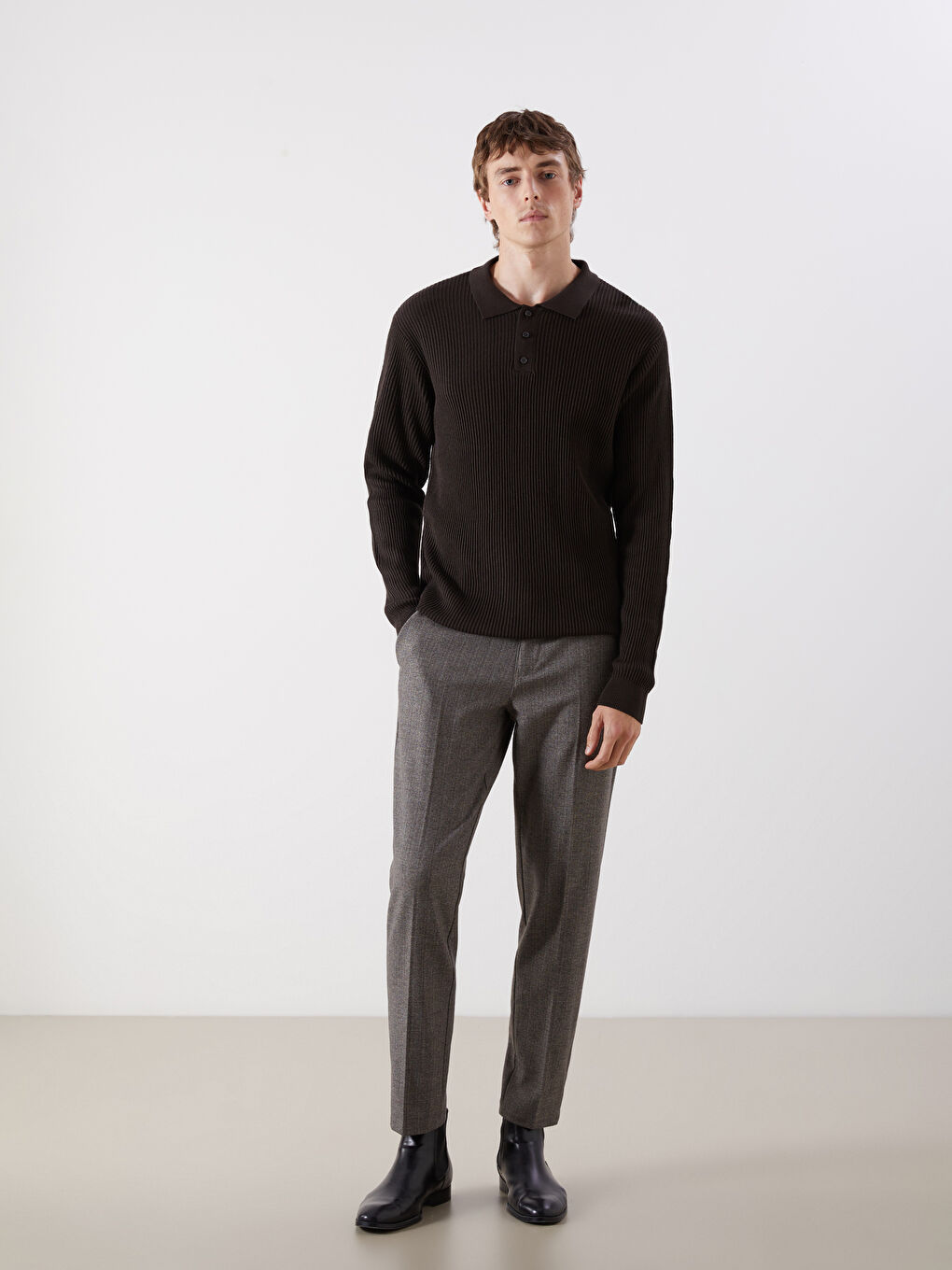 SOUTHBLUE Polo Neck Men's Knitwear Sweater -W5BI24Z8-HLD