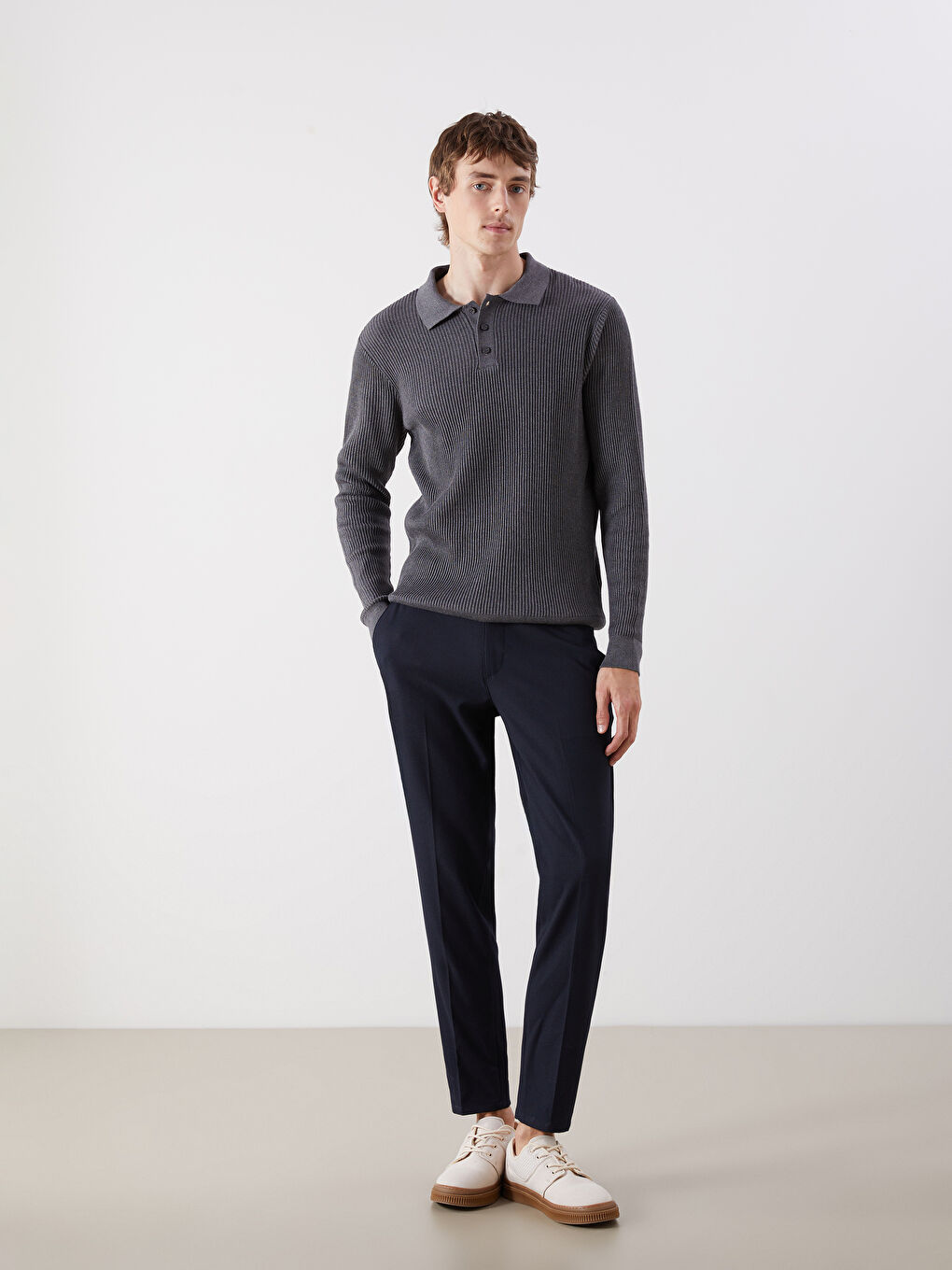 SOUTHBLUE Polo Neck Men's Knitwear Sweater -W5BI24Z8-L8N