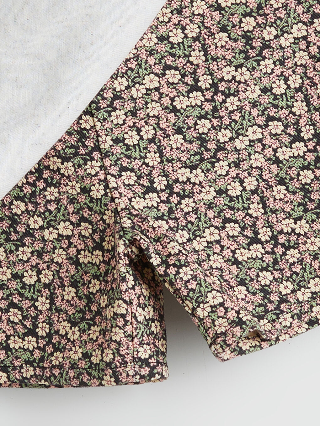 Siyah Çiçekli Kız Çocuk Şort Etek ve Külotlu Çorap 2'li-5