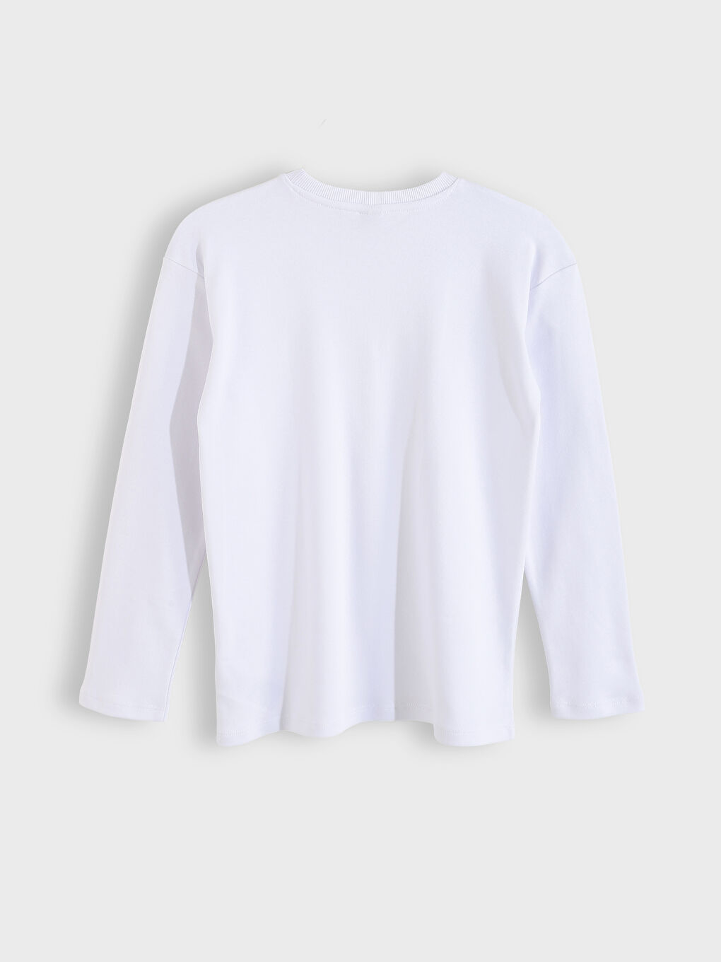 T-shirt Uni pour Garçons à Col Rond-1