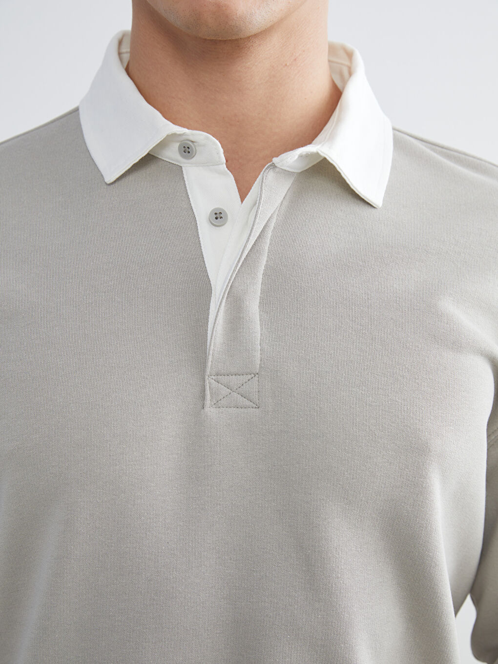 Polo Neck Men's Sweatshirt-5