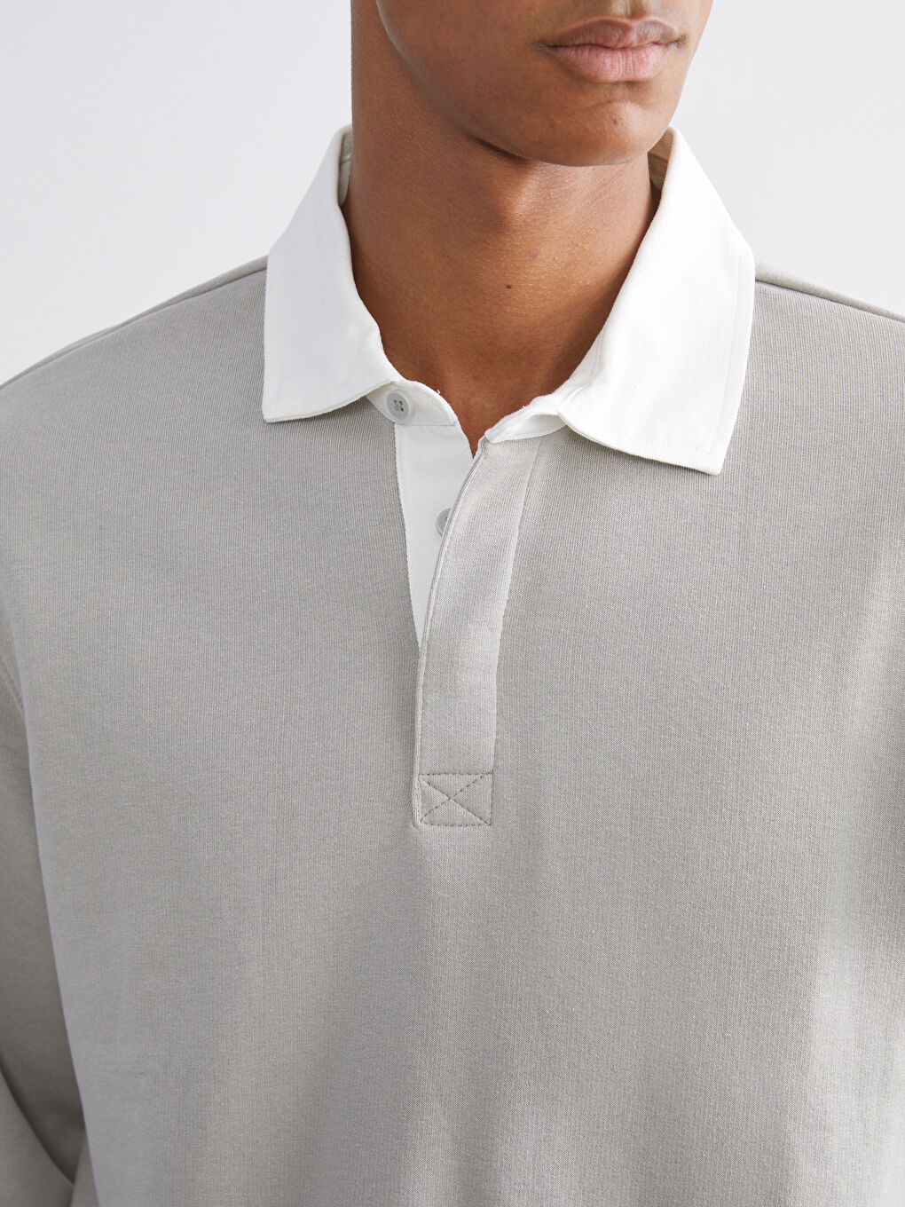 Polo Neck Men's Sweatshirt-4