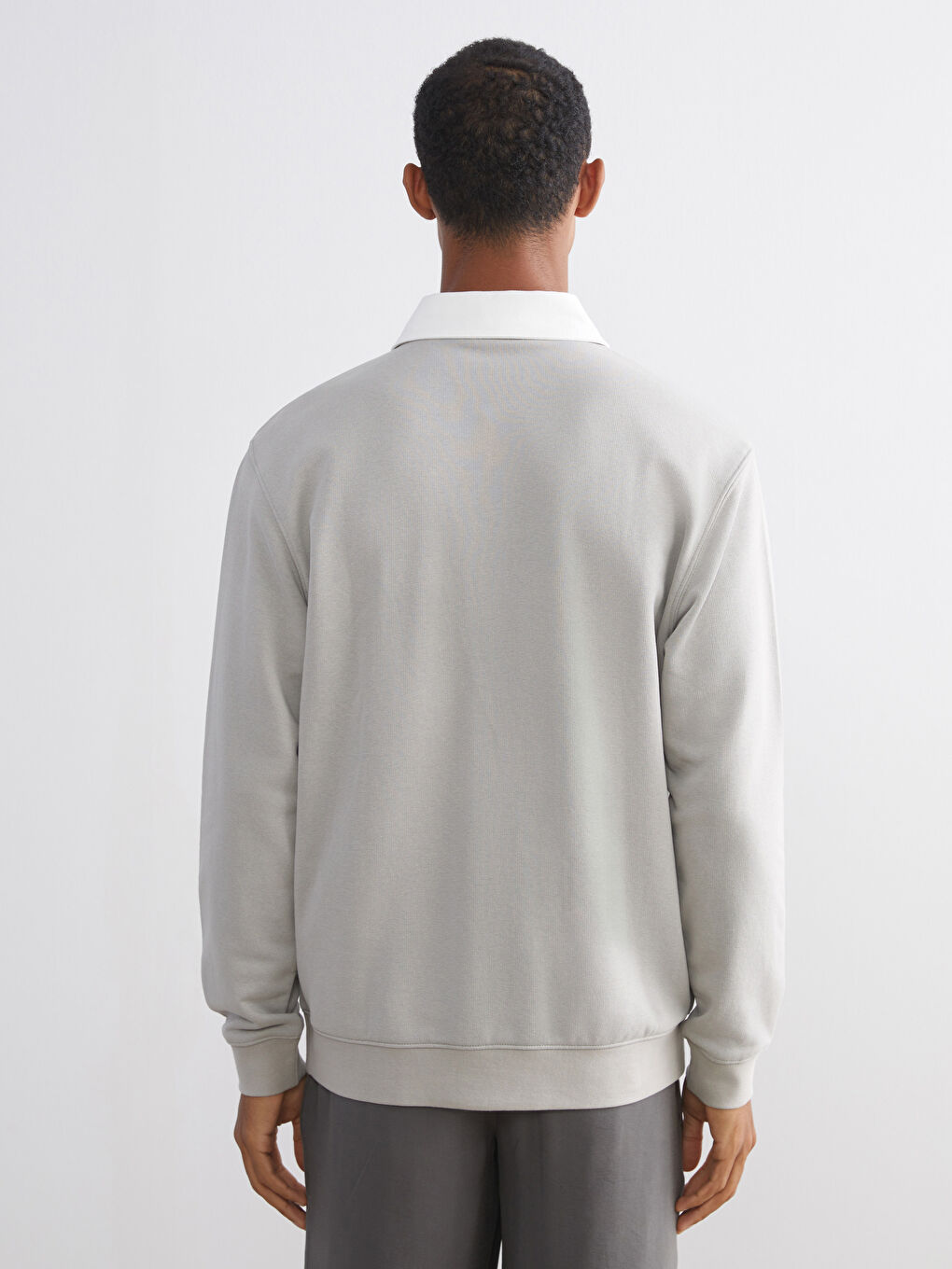 Polo Neck Men's Sweatshirt-6