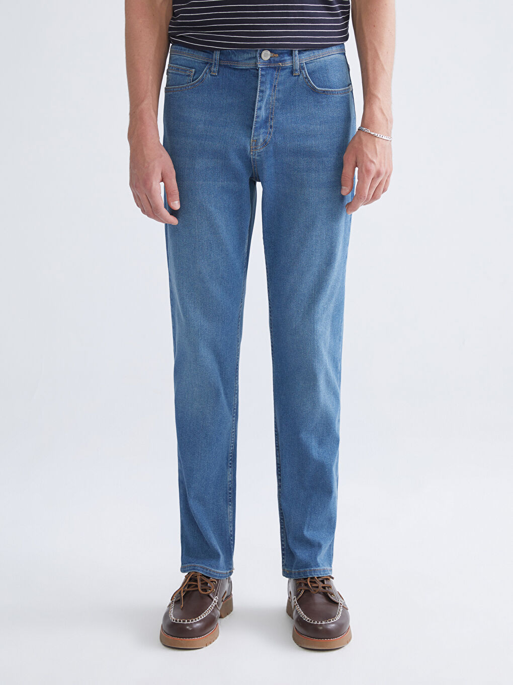 İndigo 790 Rahat Kalıp Erkek Jean Pantolon-1