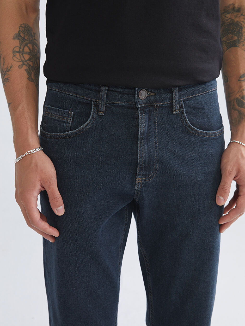 İndigo 790 Rahat Kalıp Erkek Jean Pantolon-2