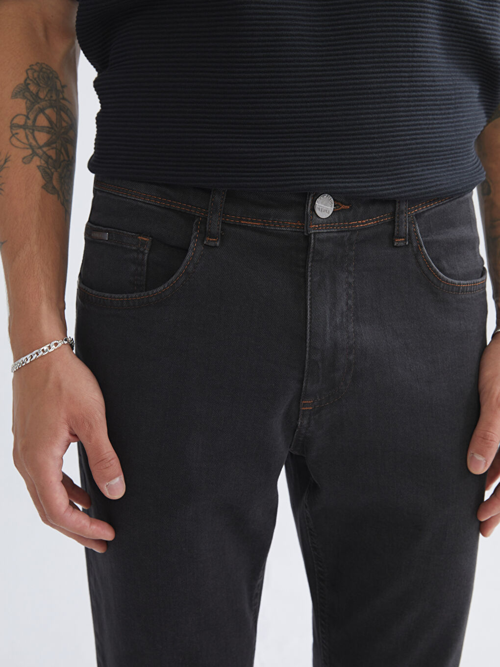 Gri 779 Regular Fit Erkek Jean Pantolon-6