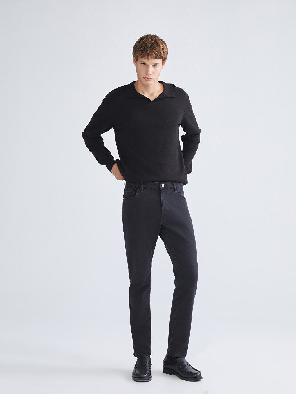 Siyah 750 Regular Fit Erkek Jean Pantolon-1
