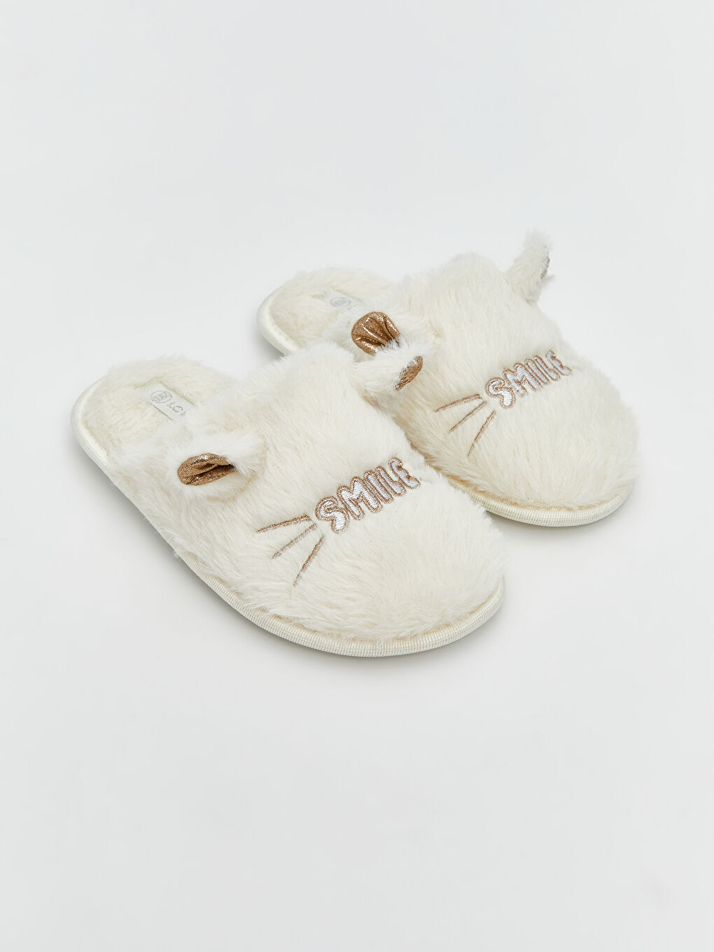 LCW STEPS Embroidered Plush Baby Girls' Home Slippers -W5BJ59Z1-V9H