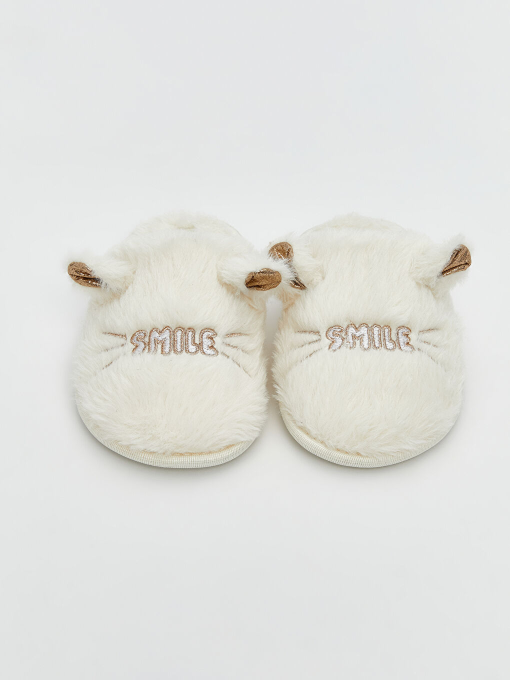 LCW STEPS Embroidered Plush Baby Girls' Home Slippers -W5BJ59Z1-V9H