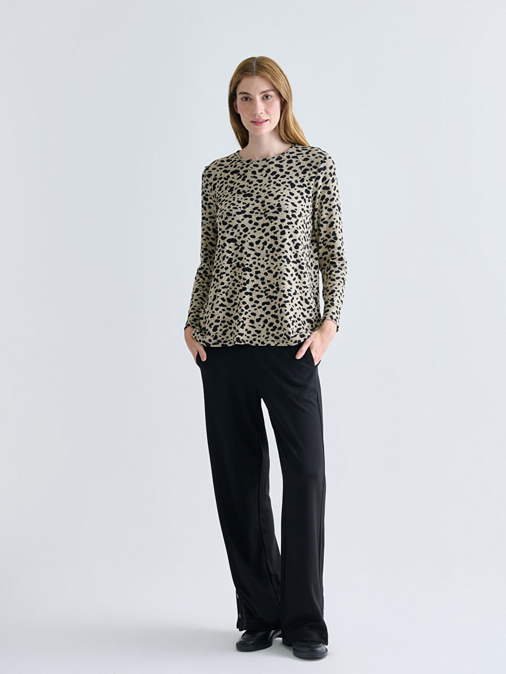 Crew Neck Blouse-1