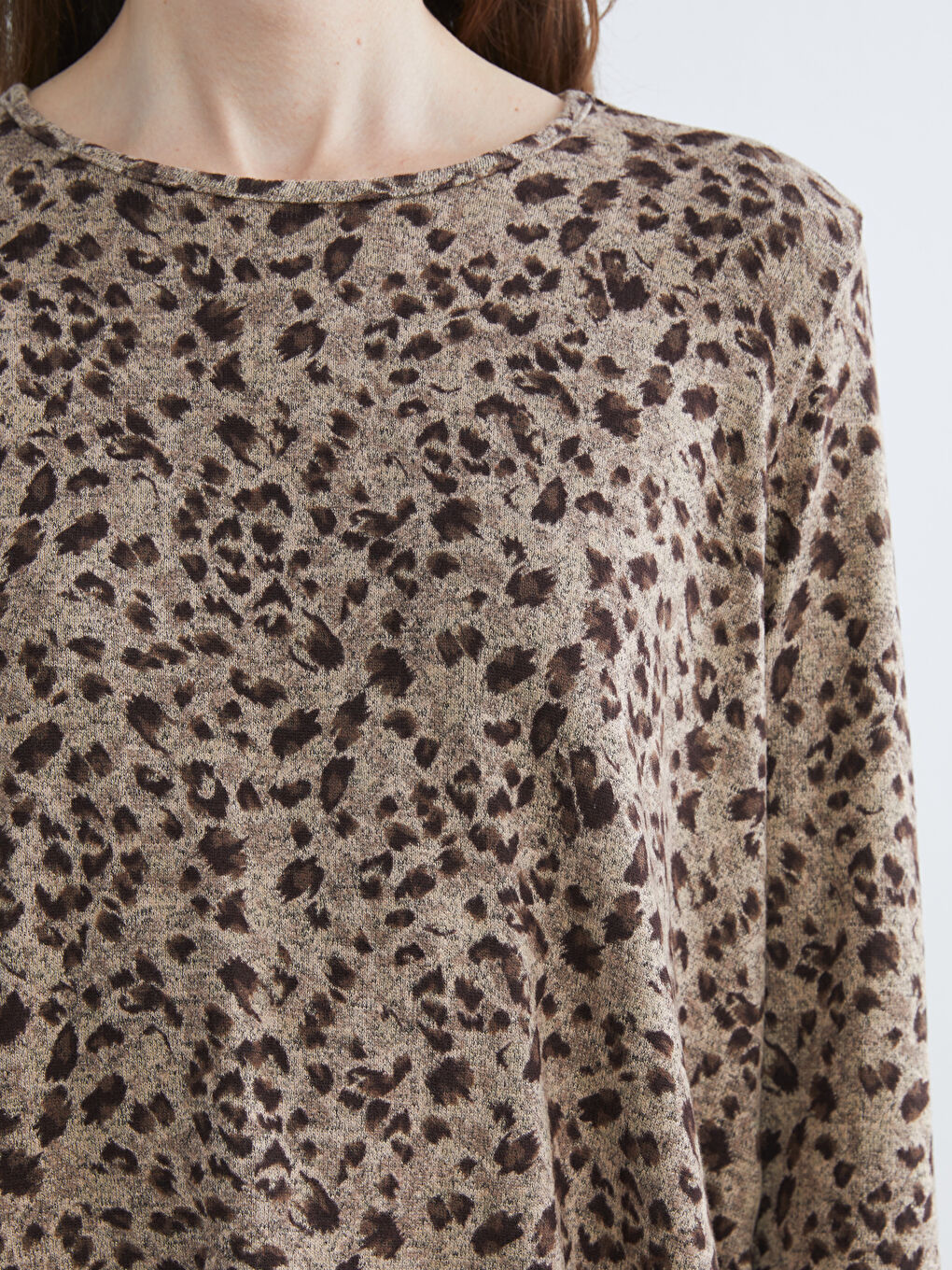 Bluză cu Guler Rotund și Model-2