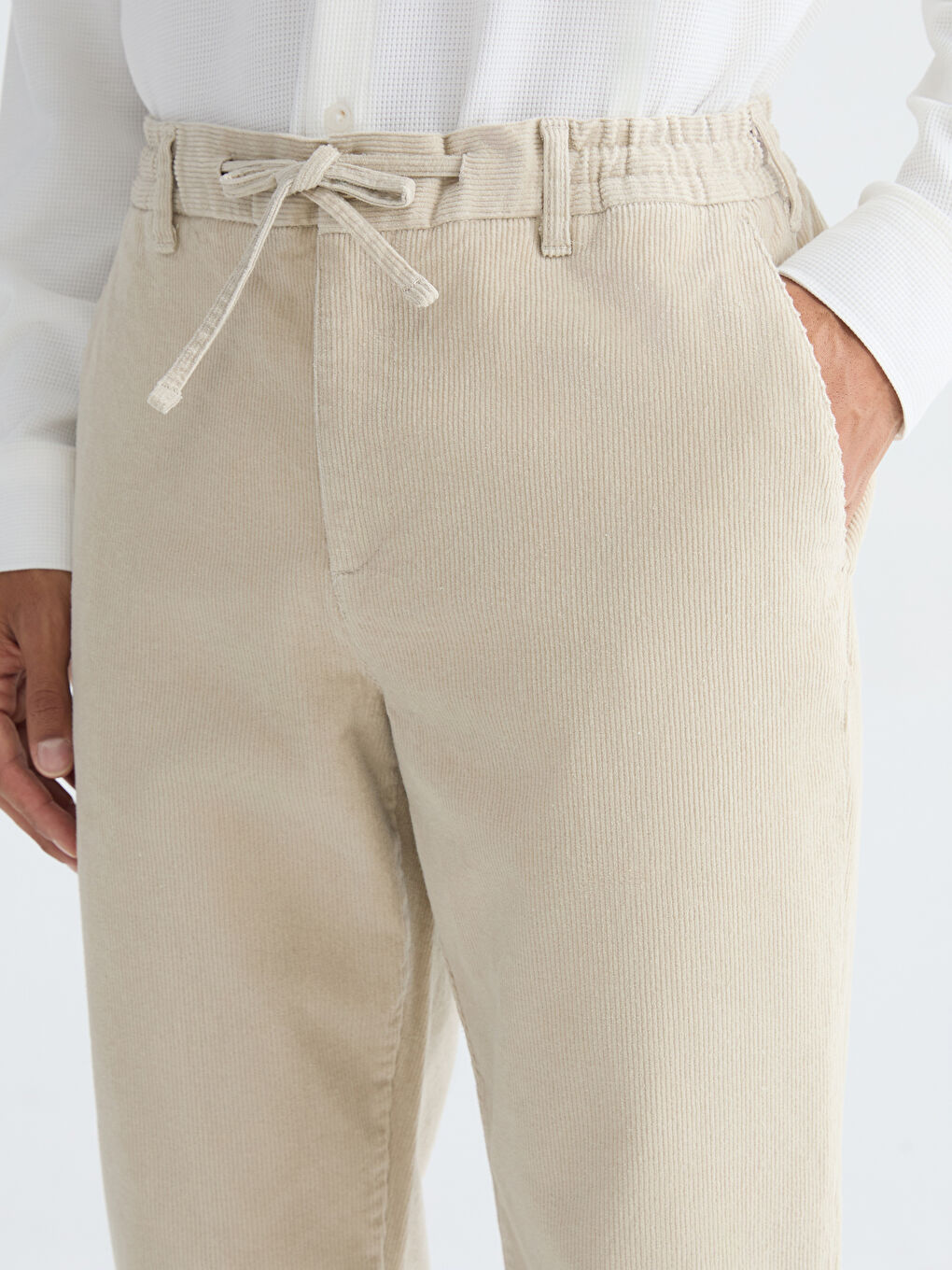 پانتۆڵی مەخمەڵی فیتی ئاسایی بۆ پیاوان-2