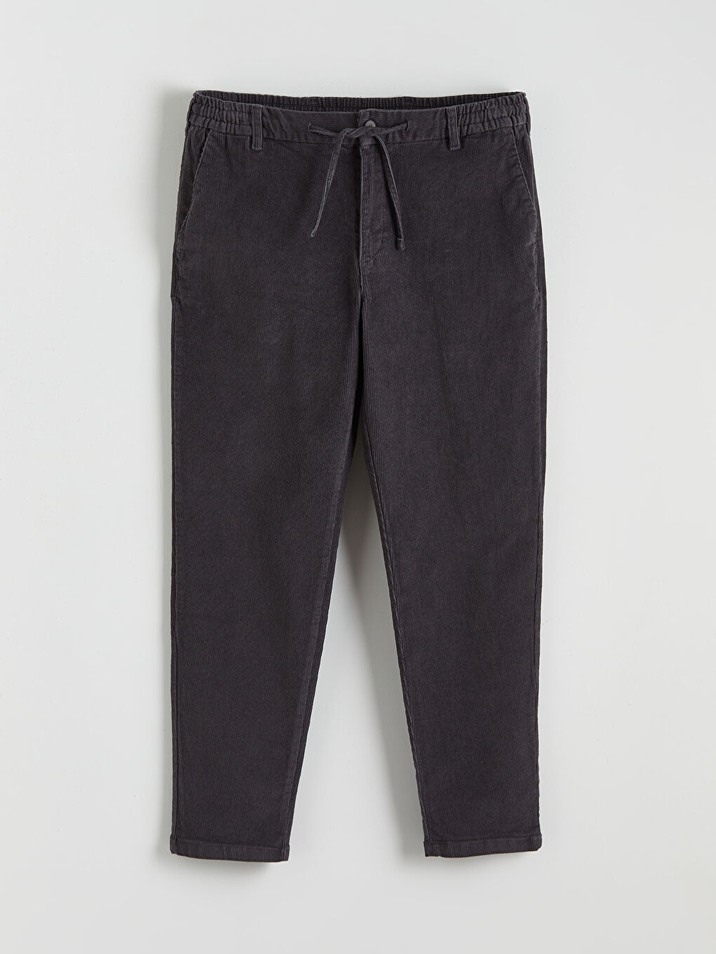 Regular Fit Velvet Men's Trousers-4