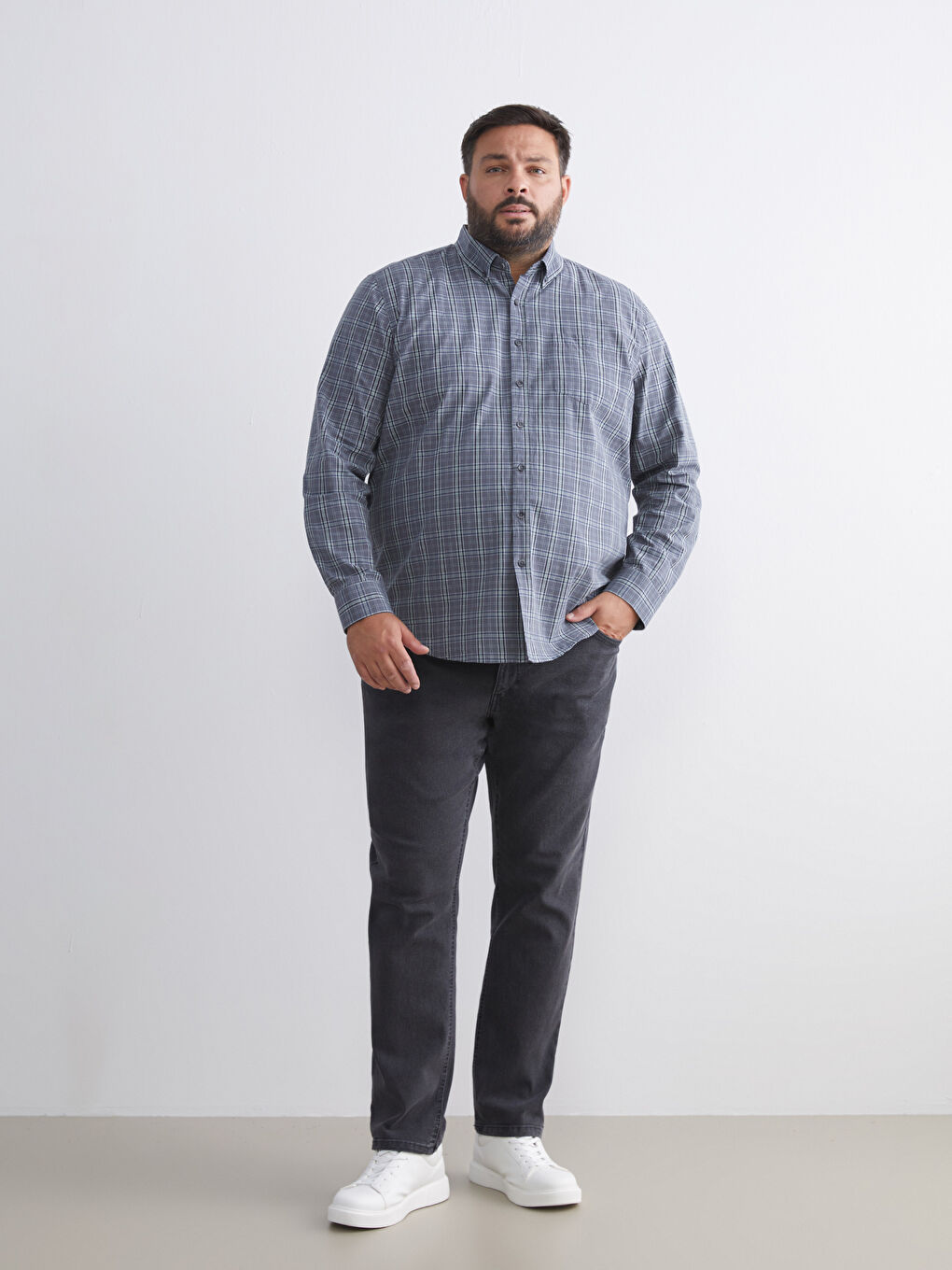 Gri 779 Regular Fit Erkek Jean Pantolon-1