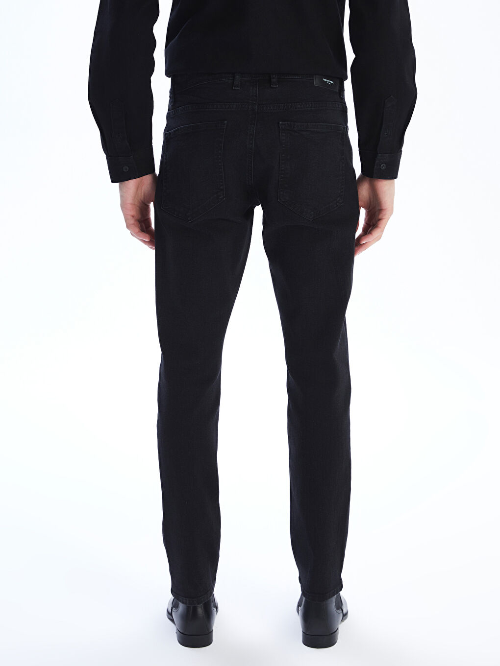 Siyah Regular Fit Erkek Jean Pantolon-3