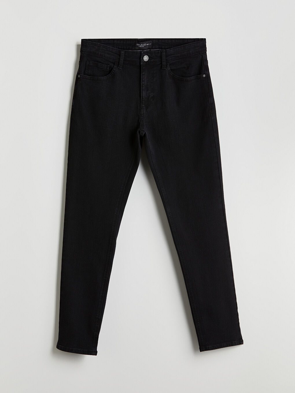 Siyah Regular Fit Erkek Jean Pantolon-4