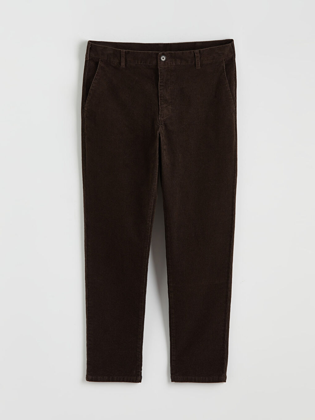 Kahverengi Standart Kalıp Erkek Pantolon-4