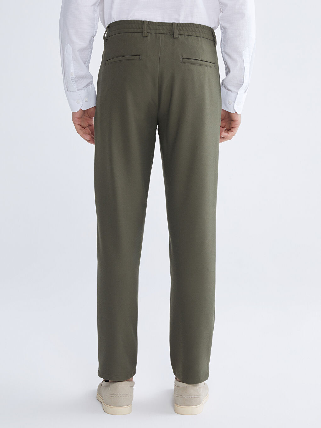 Haki Standart Kalıp Erkek Pantolon-3