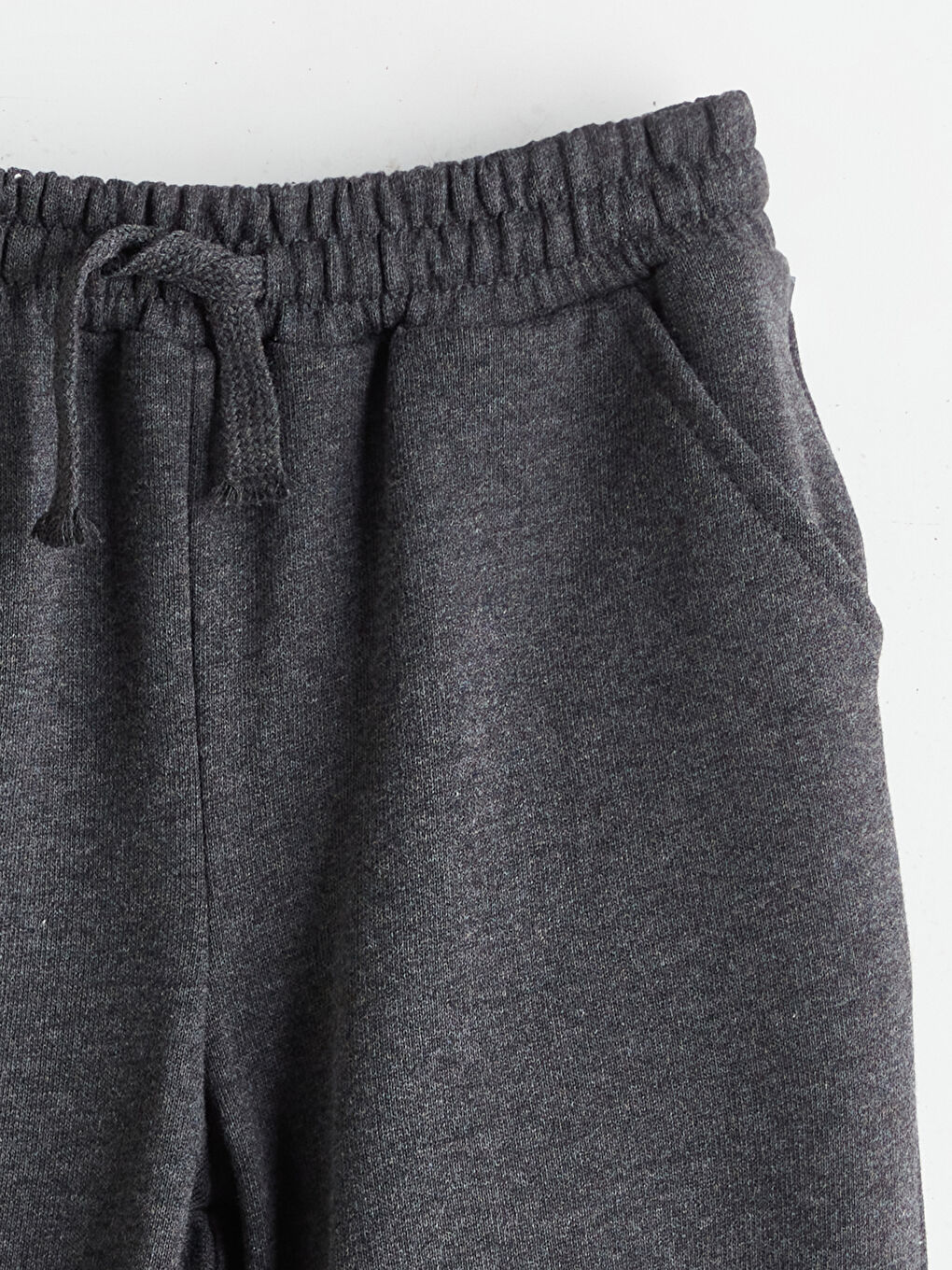 Bej Beli Lastikli Erkek Çocuk Jogger Eşofman Altı 2'li-5