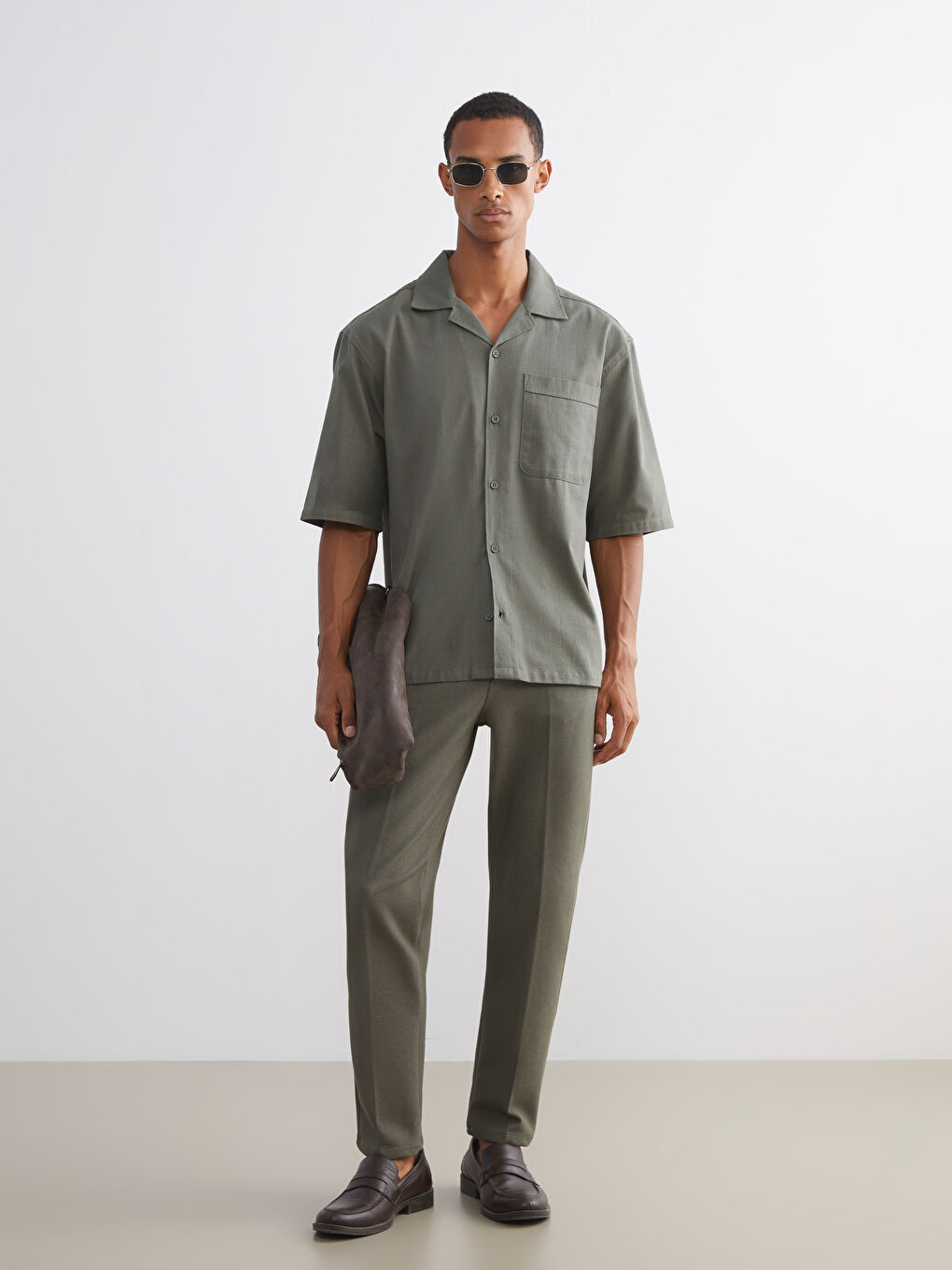 Yeşil Slim Fit Erkek Pantolon