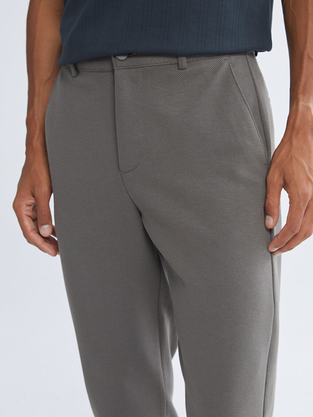 Haki Slim Fit Erkek Pantolon-2