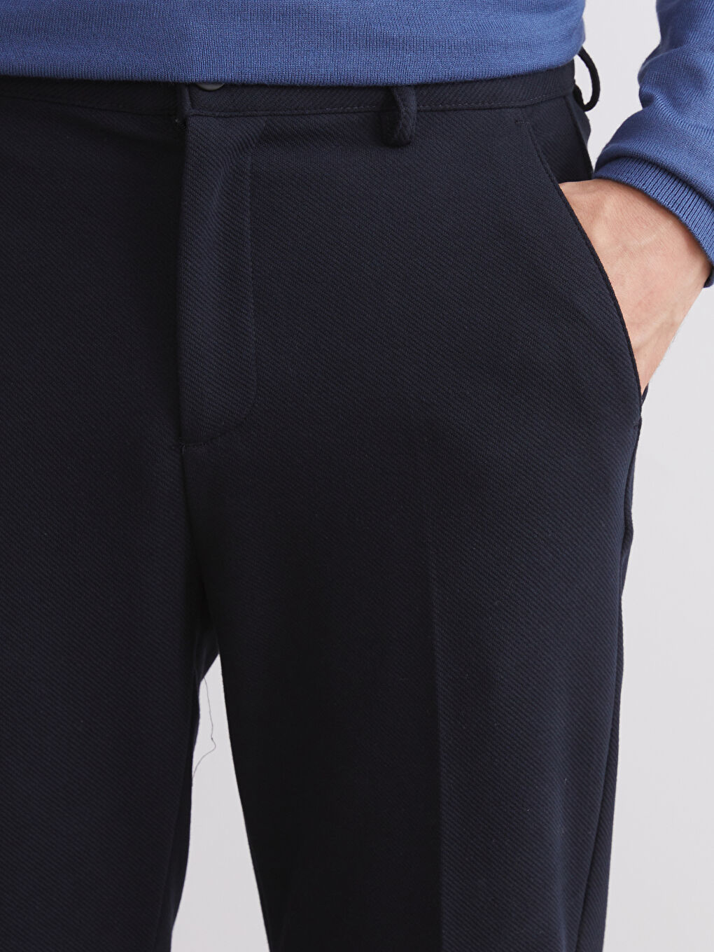 Lacivert Slim Fit Erkek Pantolon-2