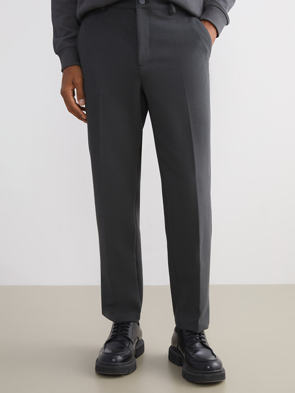 Antrasit Slim Fit Erkek Pantolon-1