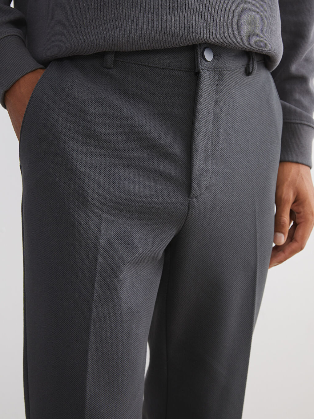 Antrasit Slim Fit Erkek Pantolon-2