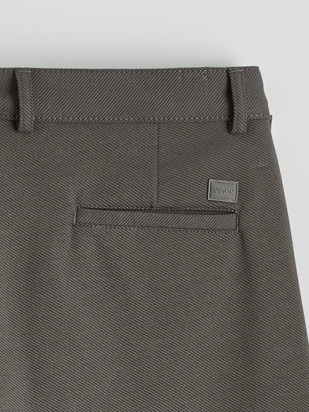 Haki Standart Kalıp Erkek Pantolon-2