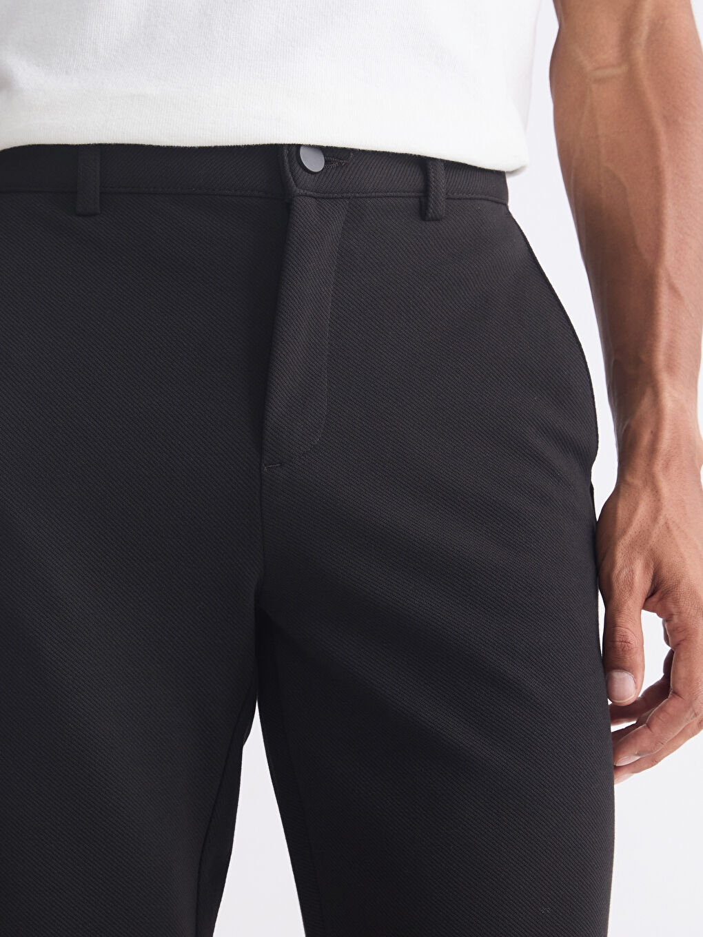 Kahverengi Standart Kalıp Erkek Pantolon-2