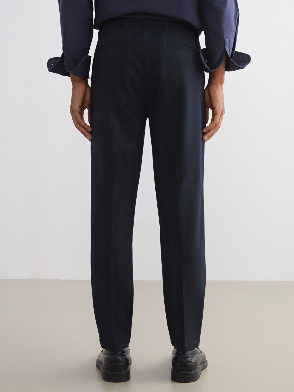 Lacivert Standart Kalıp Erkek Pantolon-3