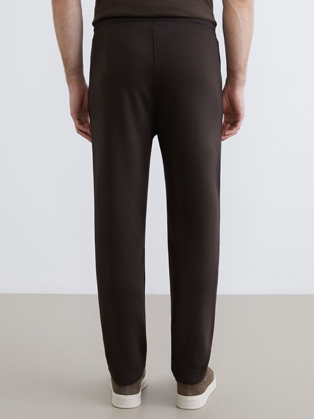 Kahverengi Standart Kalıp Erkek Eşofman Altı-3